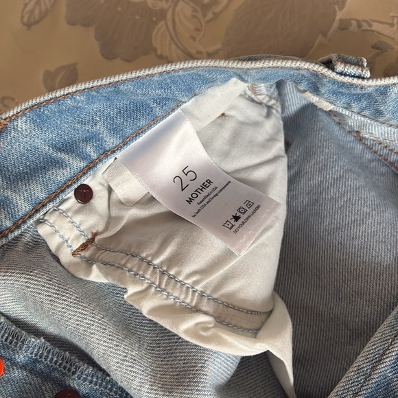 MOTHER Snacks! THE TIPPY TOP SWEET TOOTH ANKLE High Waisted Distressed jeans - Picture 10 of 13